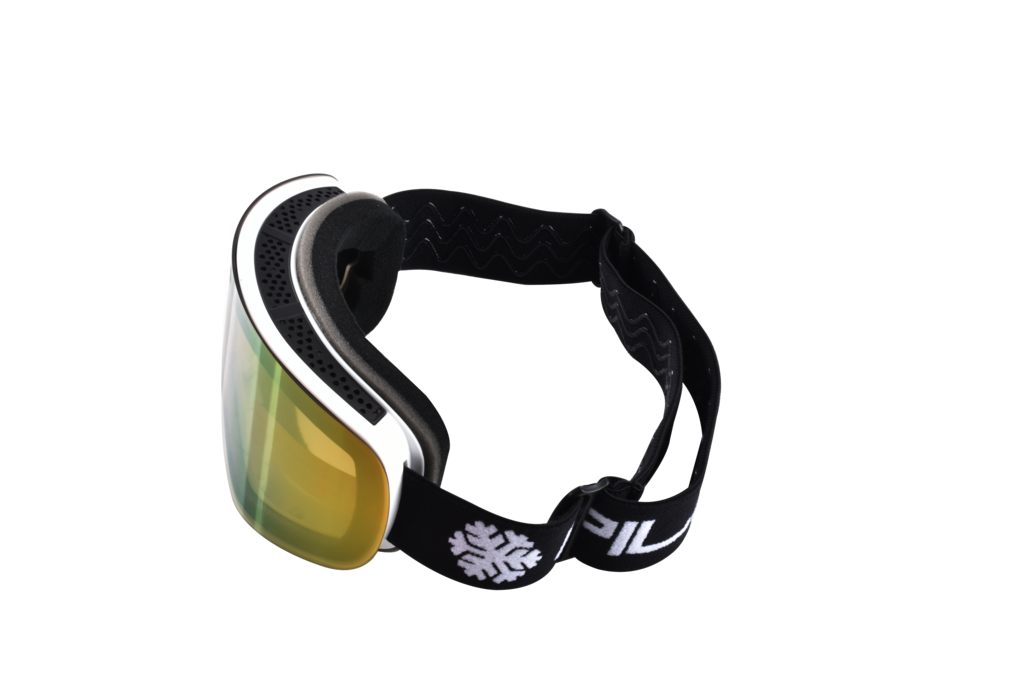 [PILOT] Double Polycarbonate Anti-fog Lens Ski & Snowboarding Goggles with UV400 Protection - Red White